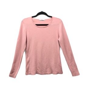 Globus Essentials Women's 100% Cashmere Sweater Pink Pullover Soft & Cozy Size M